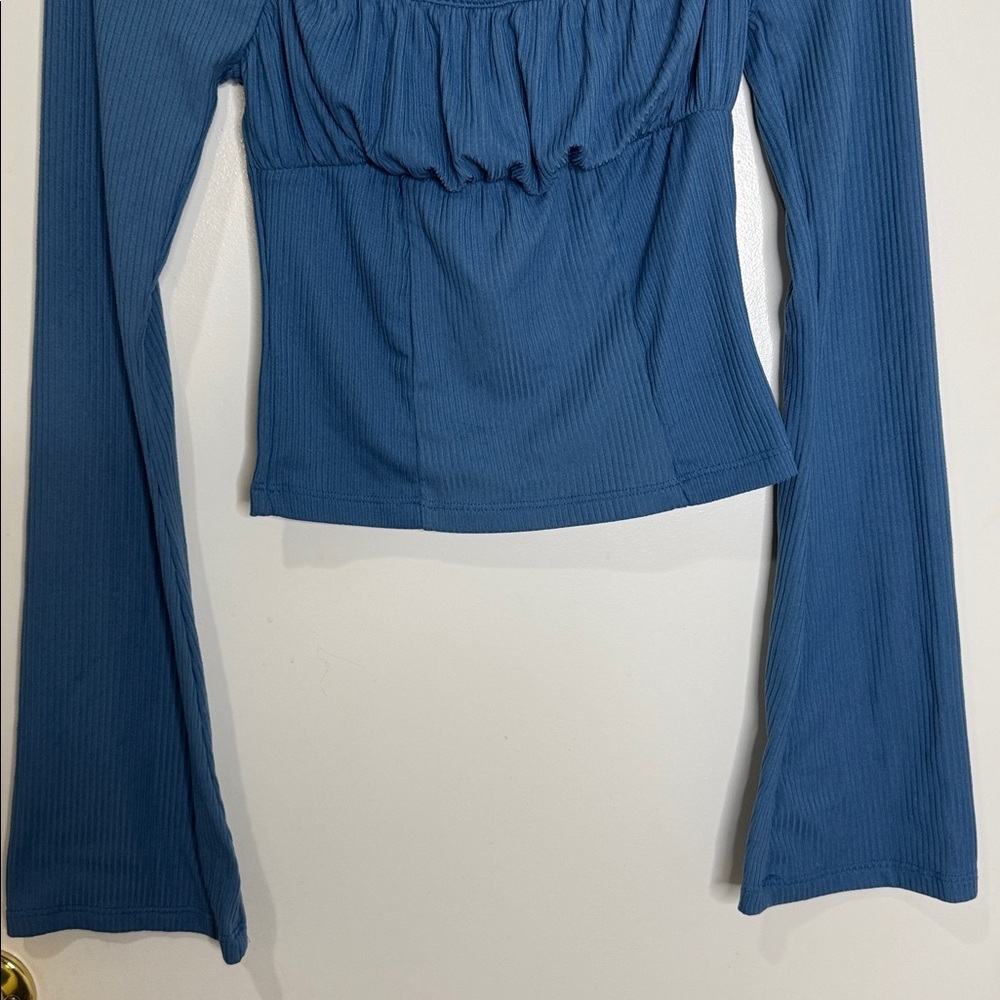 Urban Outfitters blue Long Sleeve Top small - Picture 4 of 6